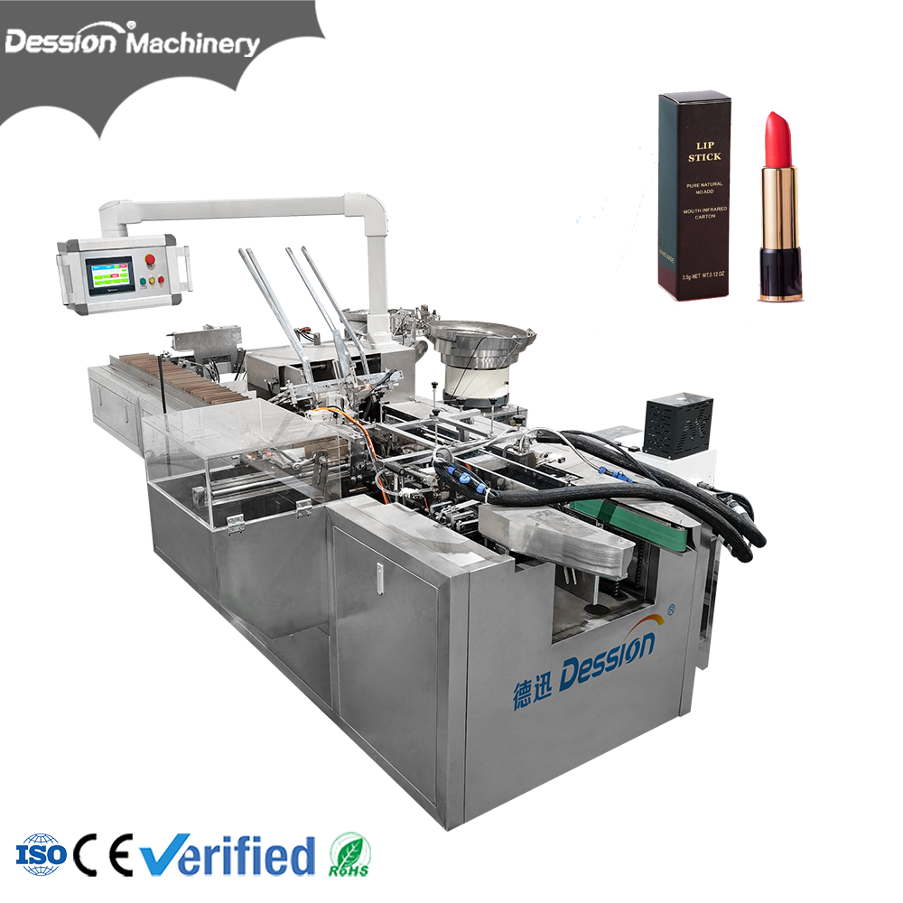 lipstick and lip balm cartoning machine