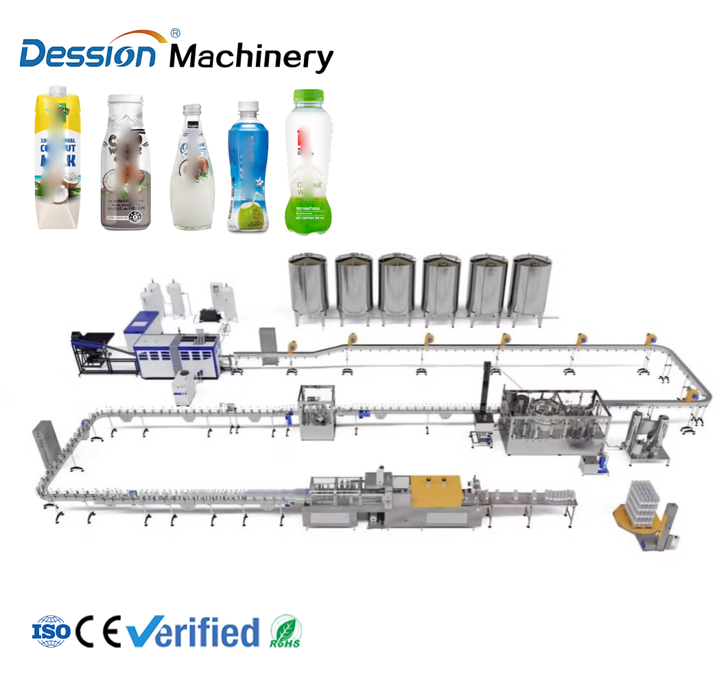 coconut processing and filling production line