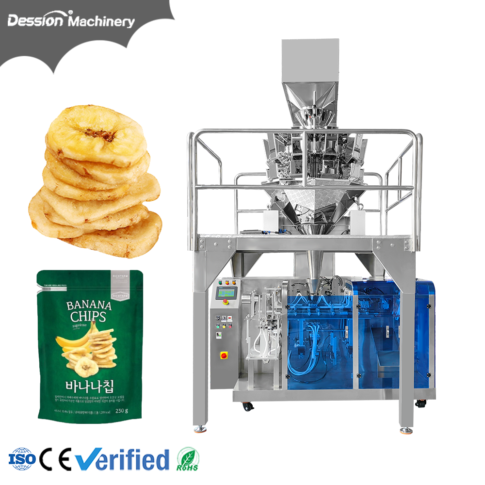 snack stand up bag packaging machine