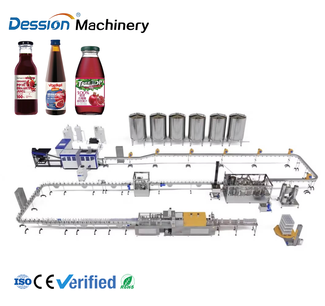 automatic processing and filling line