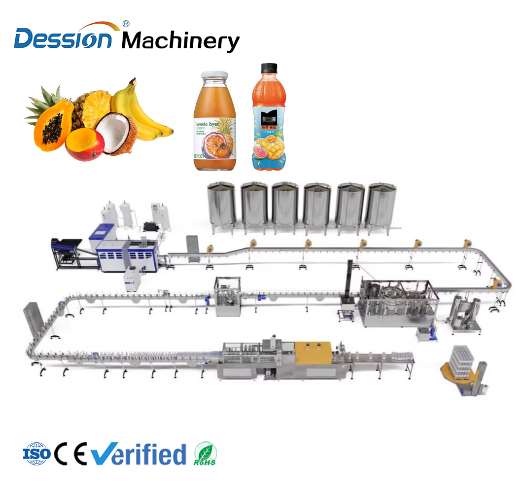 tropical juice processing and filling line