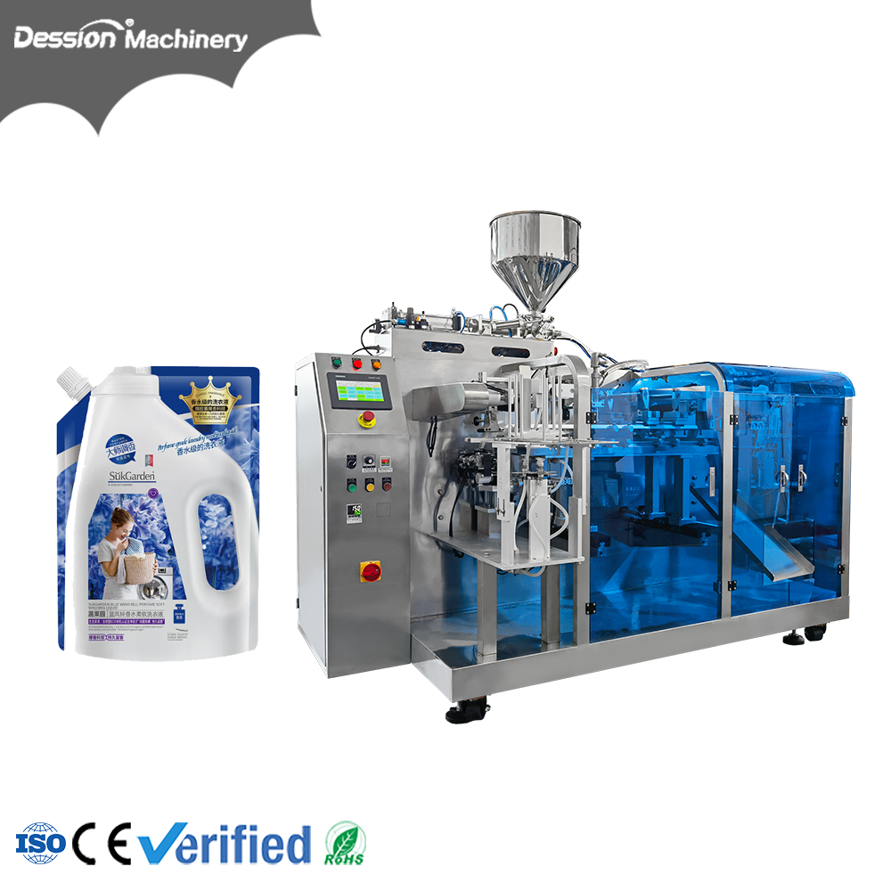 laundry detergent stand up pouch packaging machine