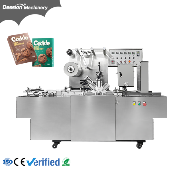 Biscuit Cookie Box Transparent Film 3D Packing Machine
