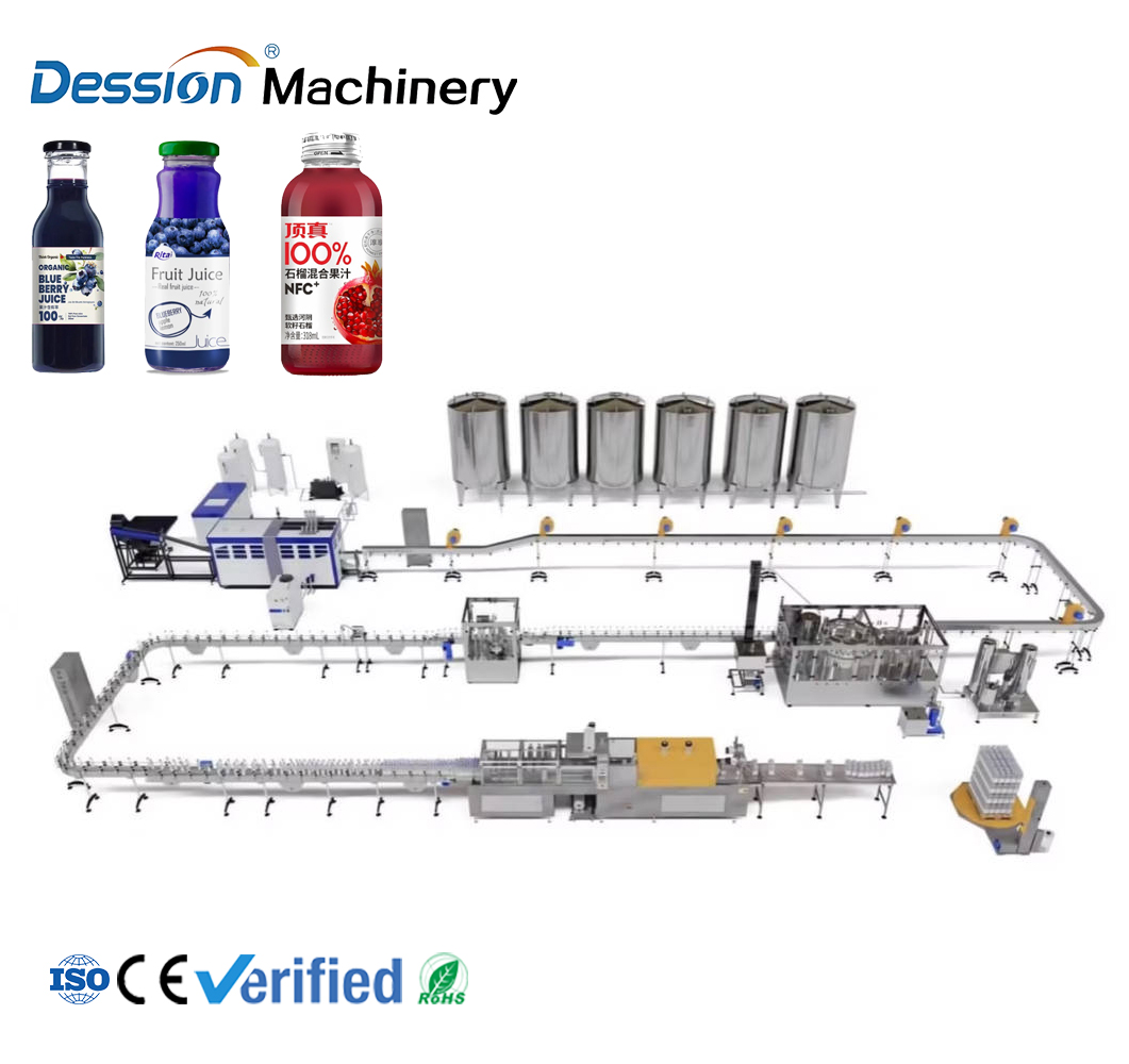 blueberry juice processing and filling production line