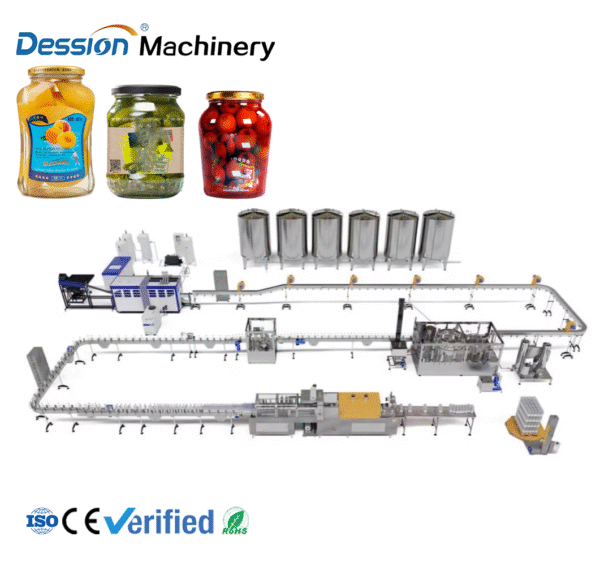 automatic canned food processing and filling production line