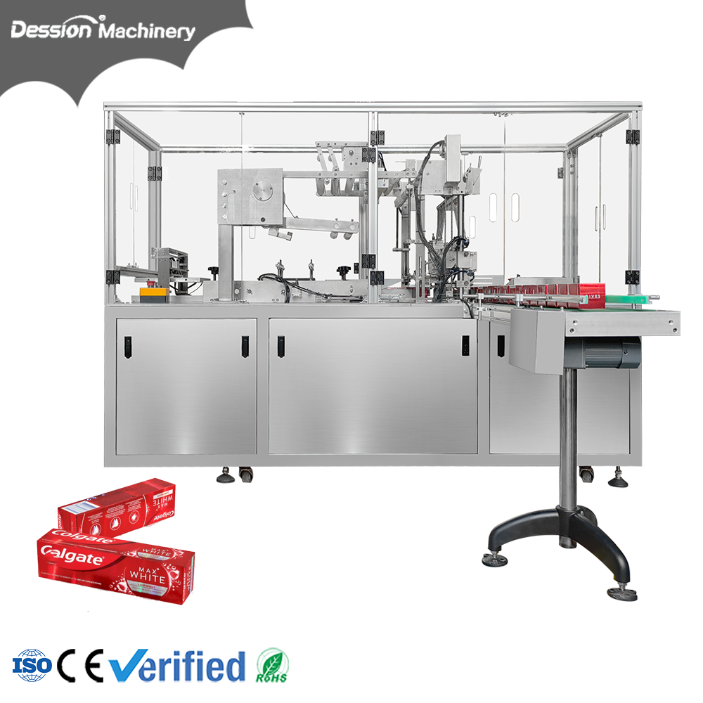 toothpaste packaging box transparent film three-dimensional packaging machine.