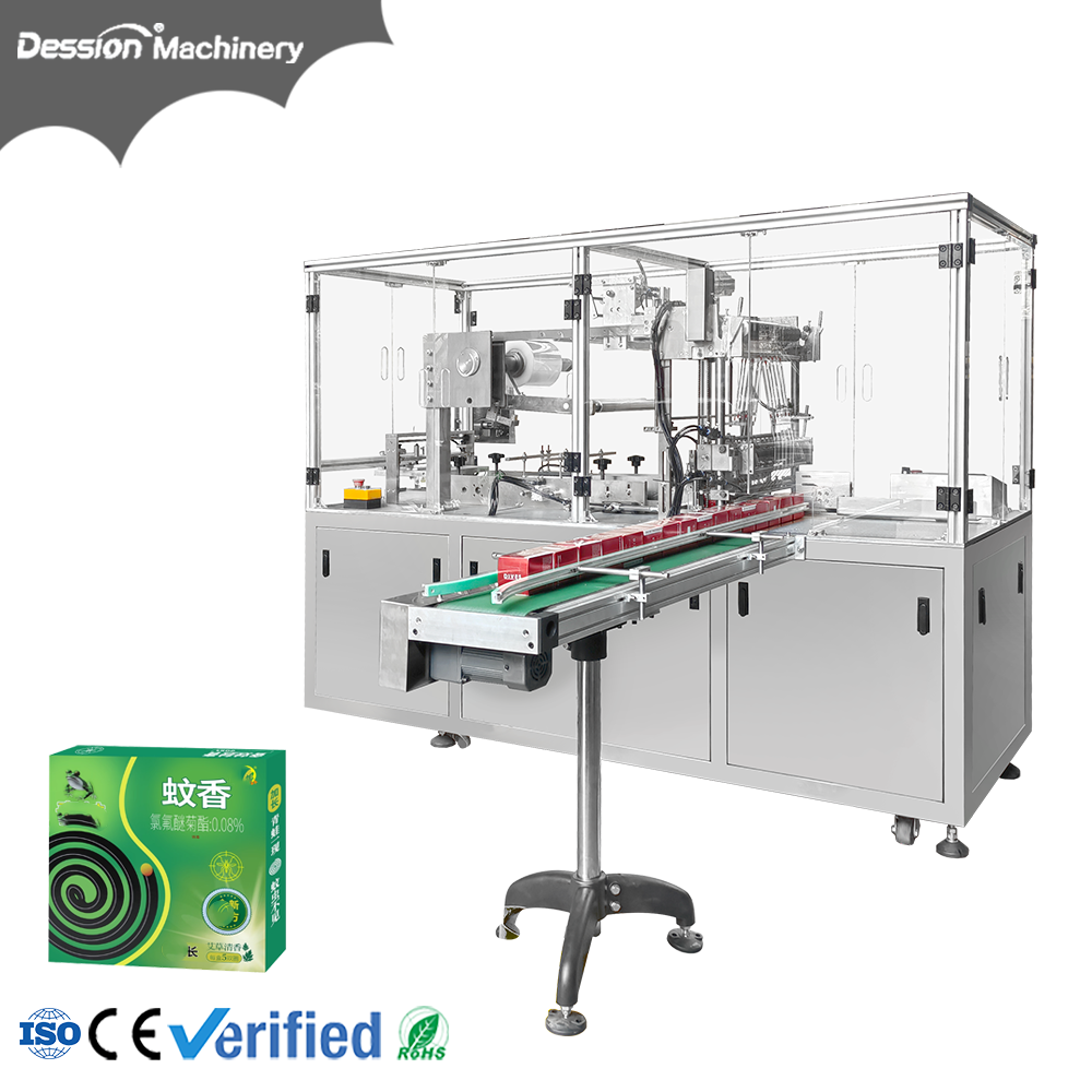 mosquito coil packaging box transparent film three-dimensional packaging machine.