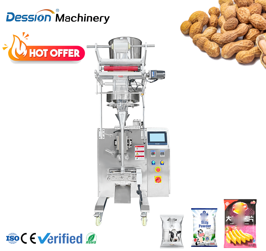 Automatic packaging machine for bagged peanuts
