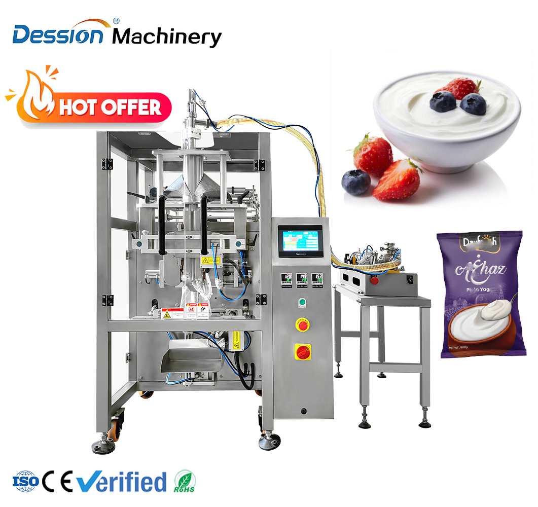Automatic Bag Liquid Packaging Machine Is Suitable for Sealing and Packaging Frozen Yogurt, Milk, Jelly, and Essential Oils