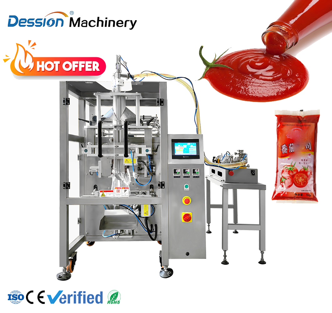 Automatic Liquid Paste Bag Packaging Machine Is Suitable for Packaging Ketchup
