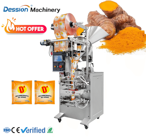 Suitable for Chili Powder, Seasoning Powder, Spice Powder and Other Powder Small Bag Packaging Machine, Small Automatic Powder Packaging Machine